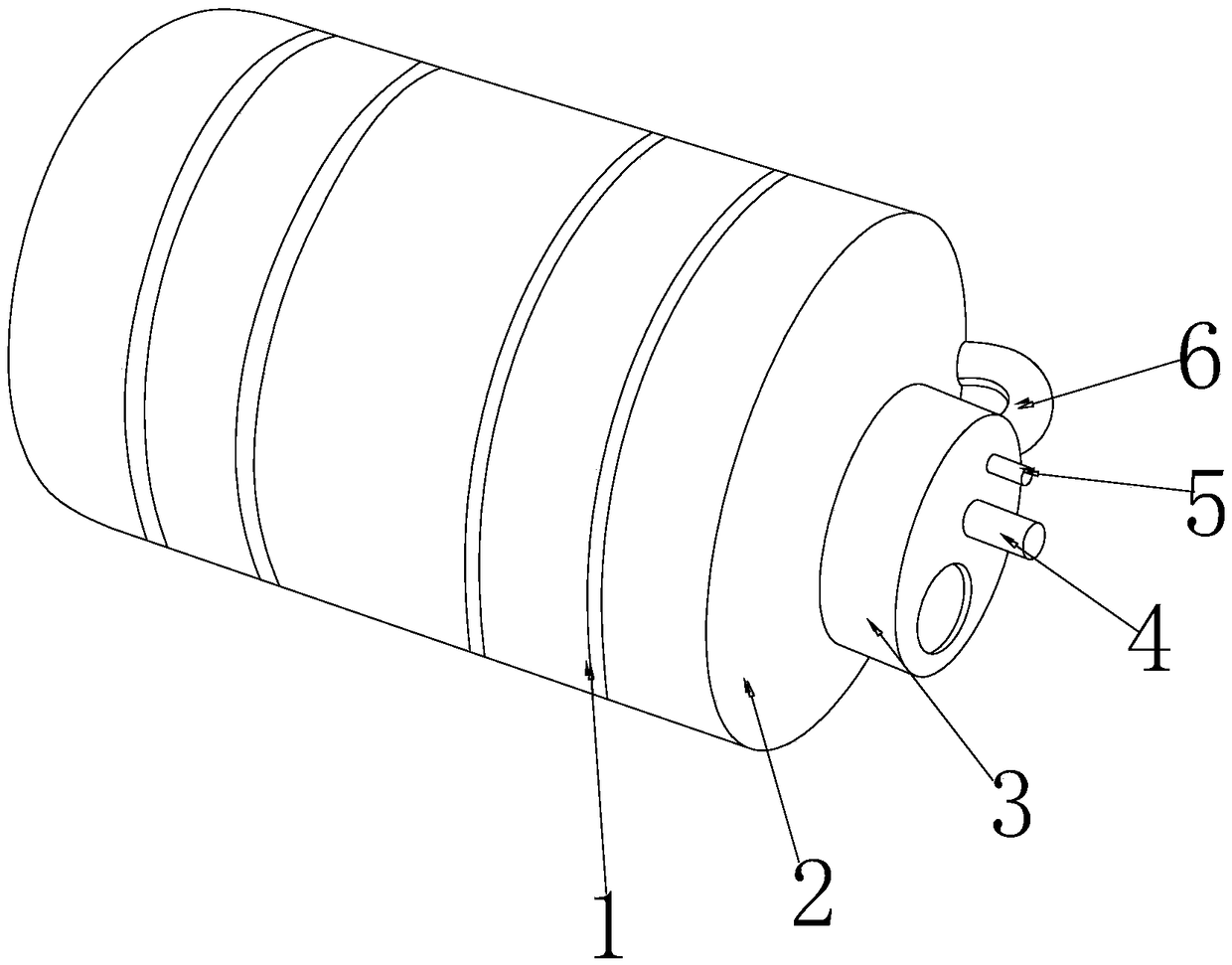 Automatic inflating airbag for petroleum pipeline overhauling