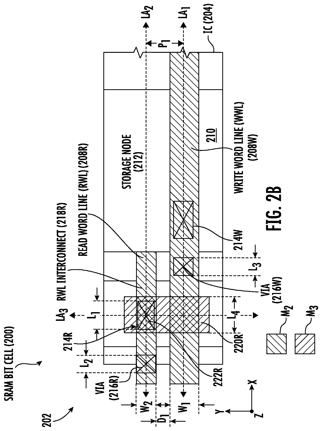 Static random access memory (SRAM) bit cells employing asymmetric width read and write word lines, and related methods