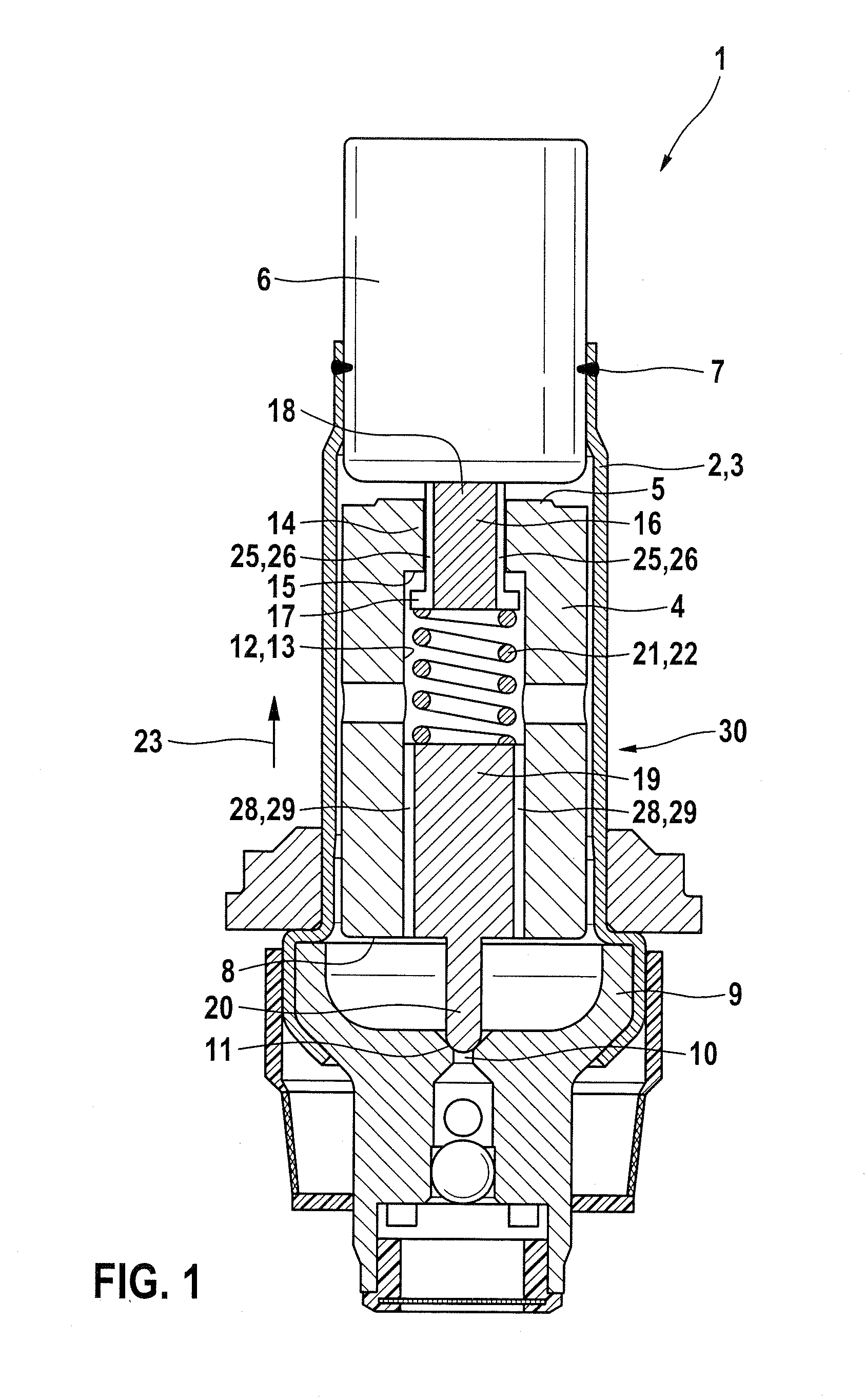 Solenoid valve, armature for a solenoid valve, and method for producing an armature for a solenoid valve