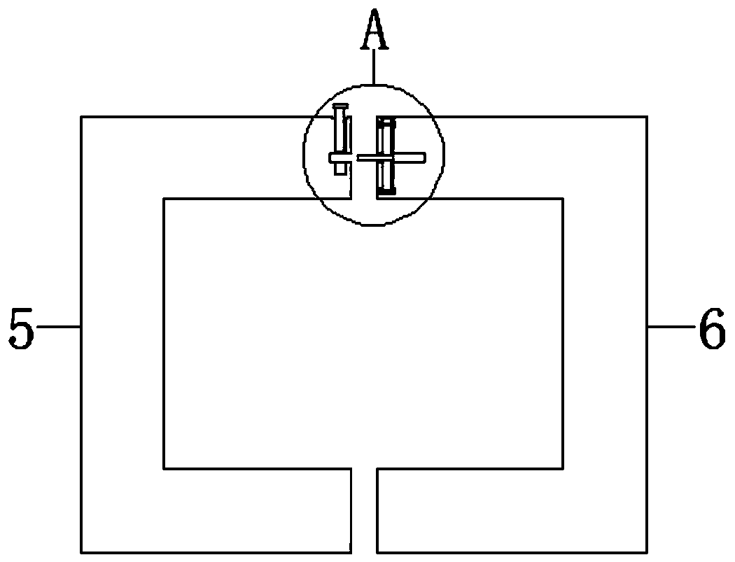 An iron core assembly device for a magnetic element