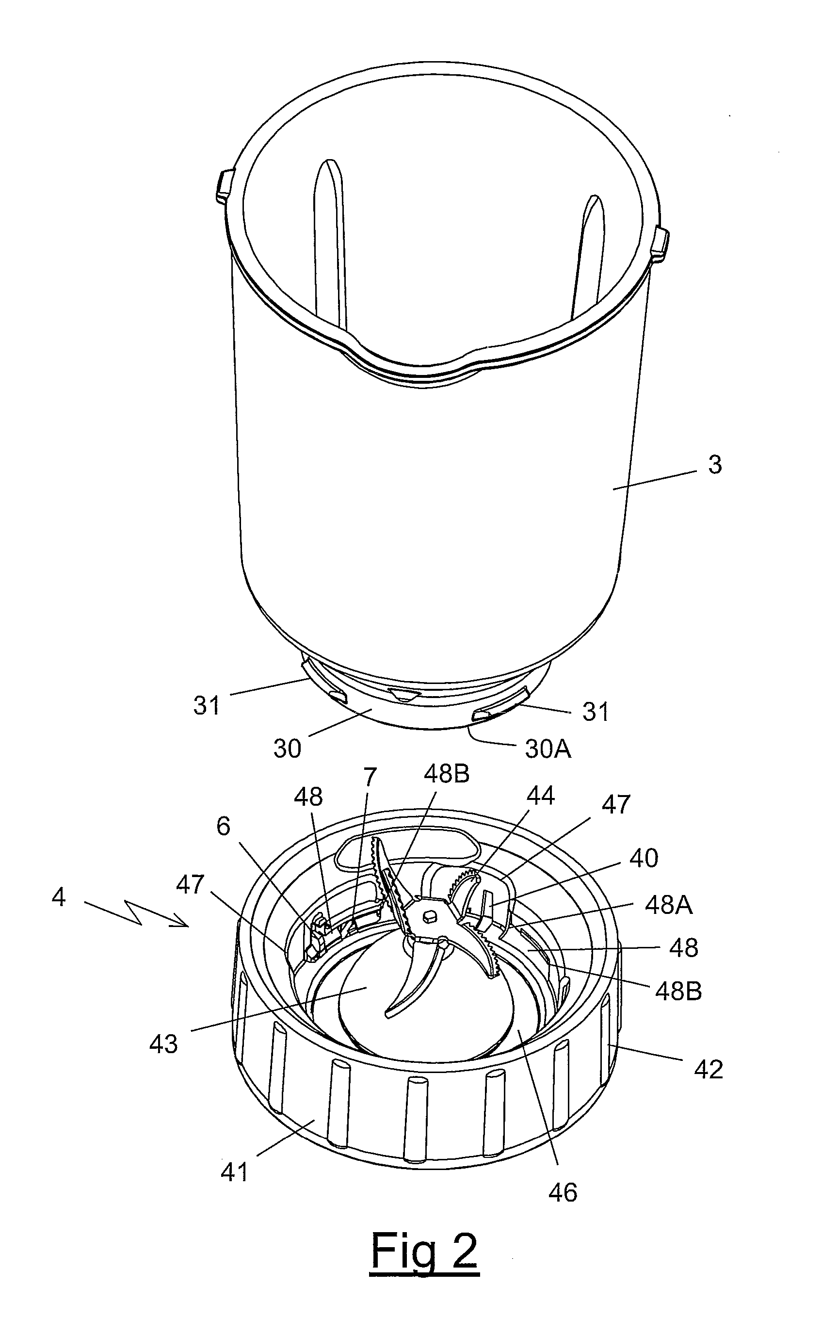 Working Vessel Including a Removable Collar and Electric Household Appliance for Culinary Preparation Equipped with Such a Vessel