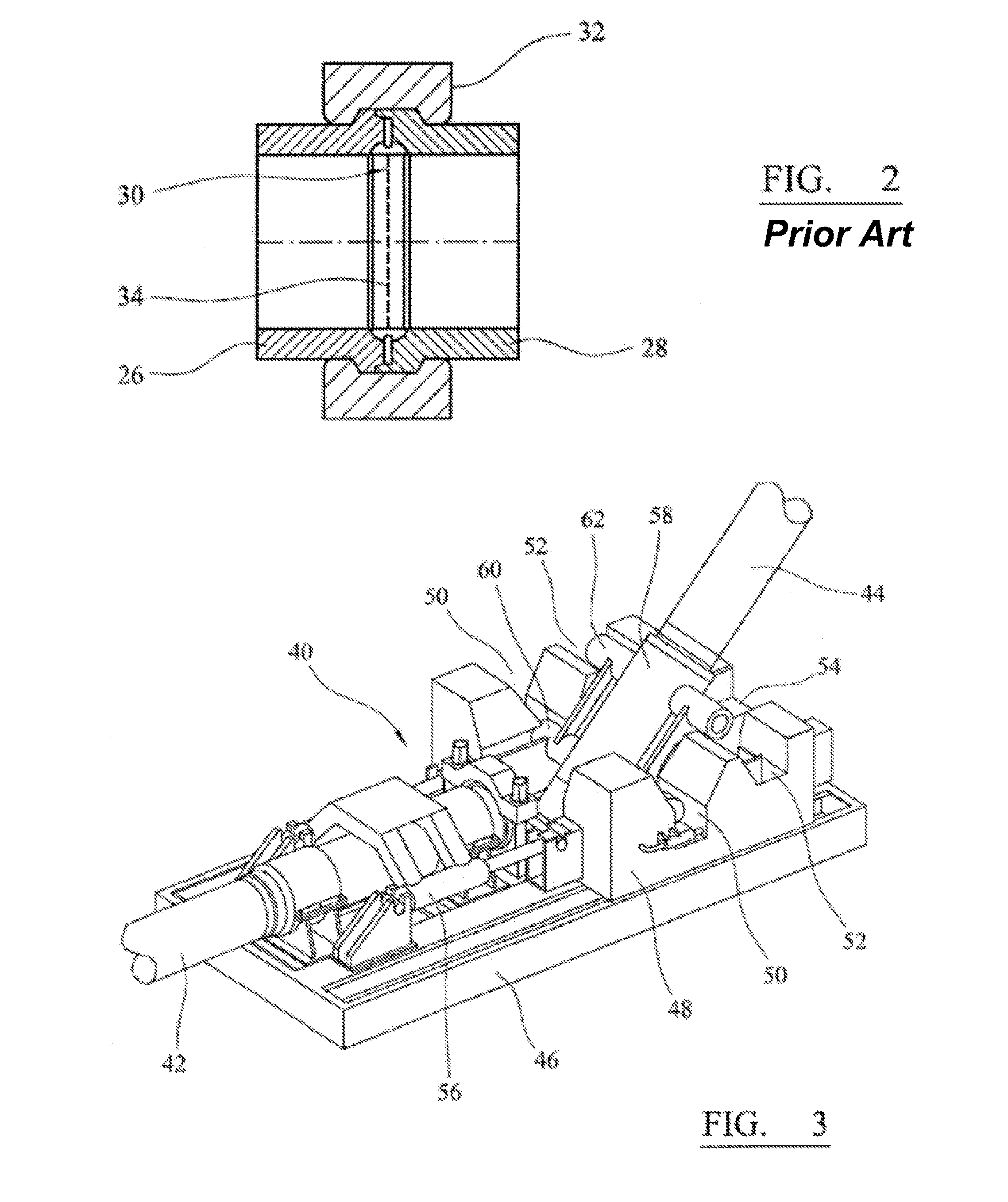 Apparatus and method for the connection of conduits