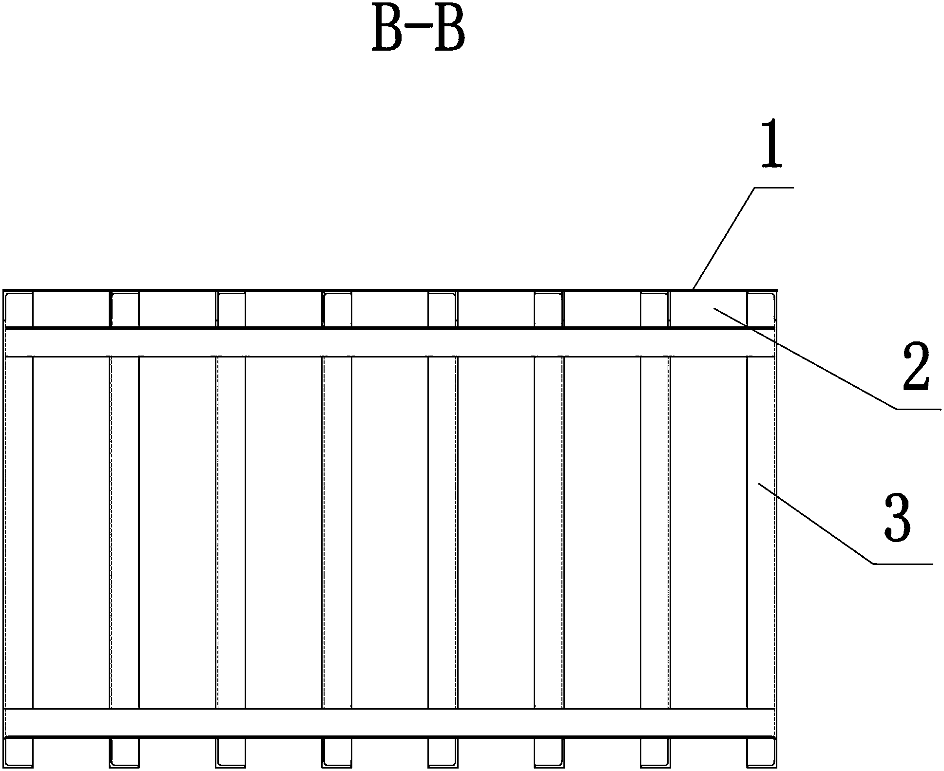 Annular strip bracket concrete template device and bracket concrete templates