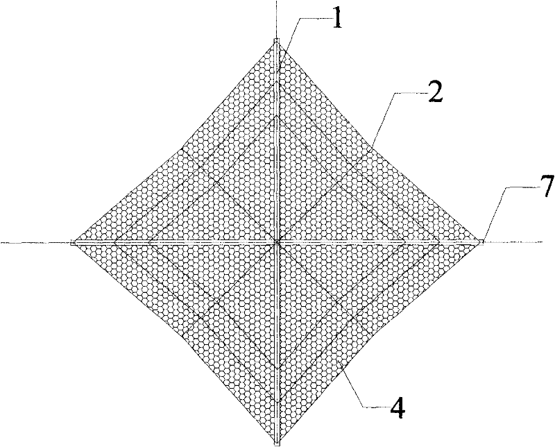 A hdpe self-tensioning flat-bottom lifting type current-resistant cage device