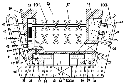 Molten metal stirring device for metallurgy