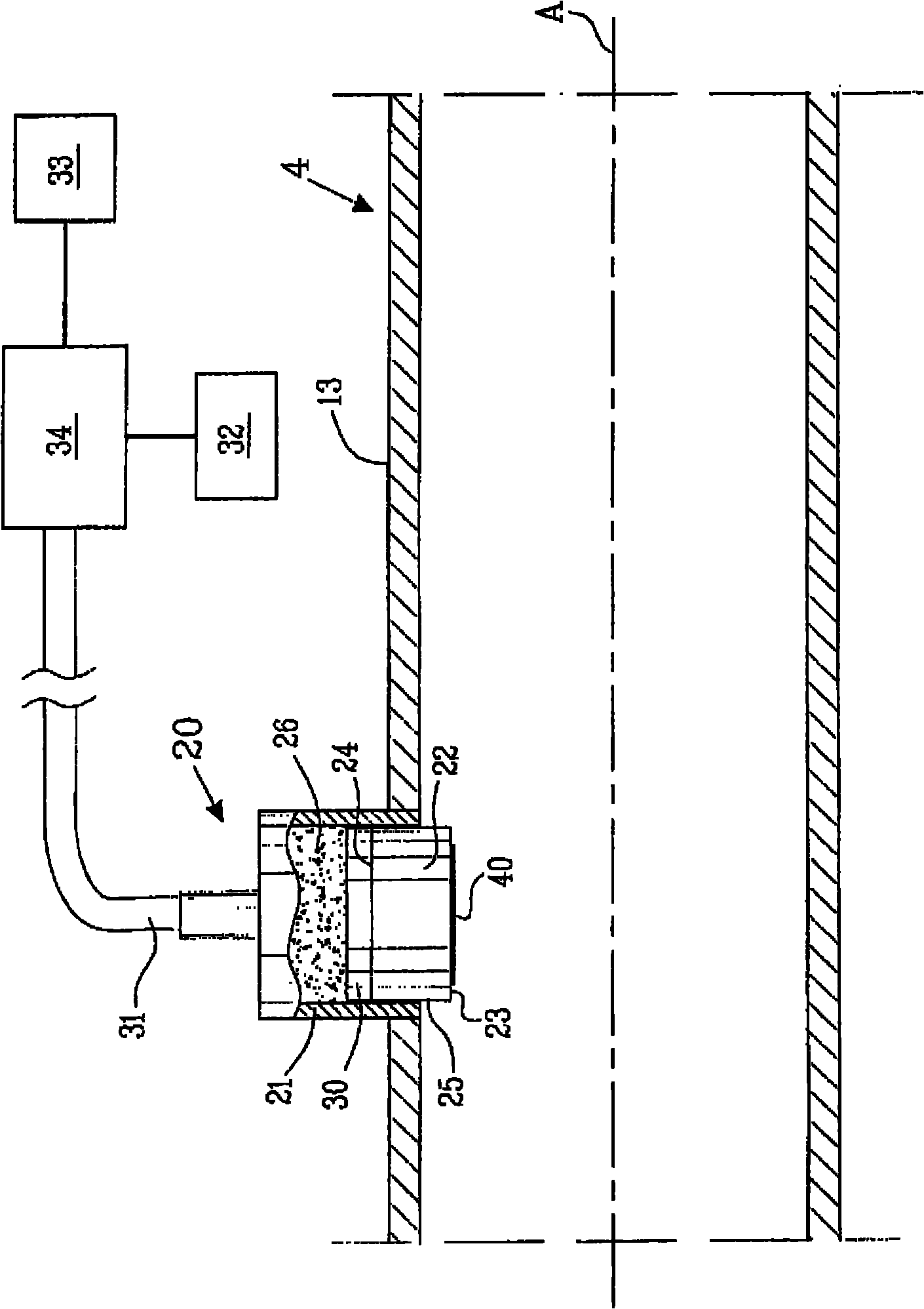 Method and arrangement for detecting particles