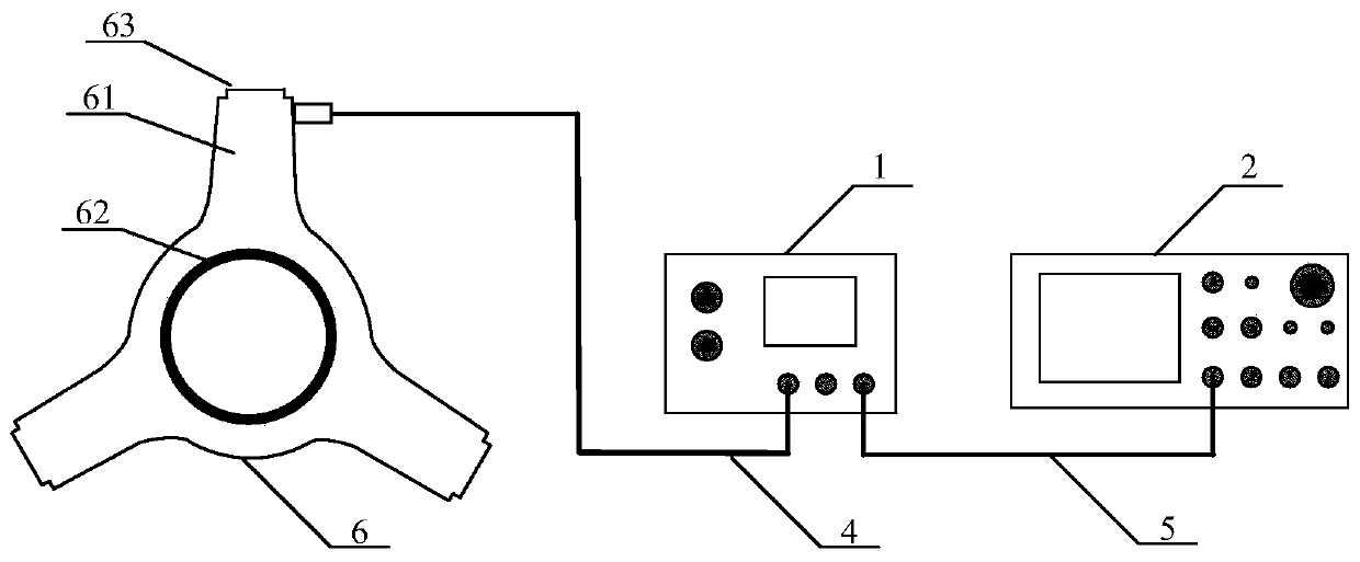Reconstruction method for internal defect of three-post insulator based on ultrasonic scanning principle