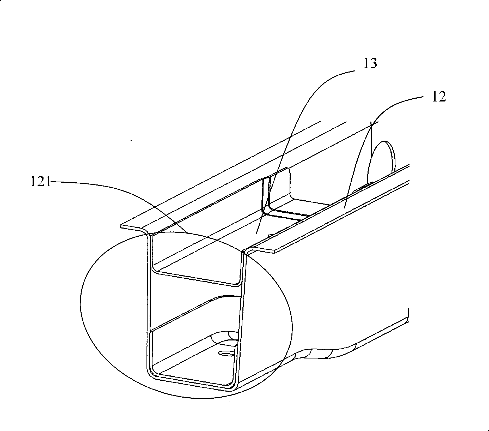 Cycle frame structure of vehicle