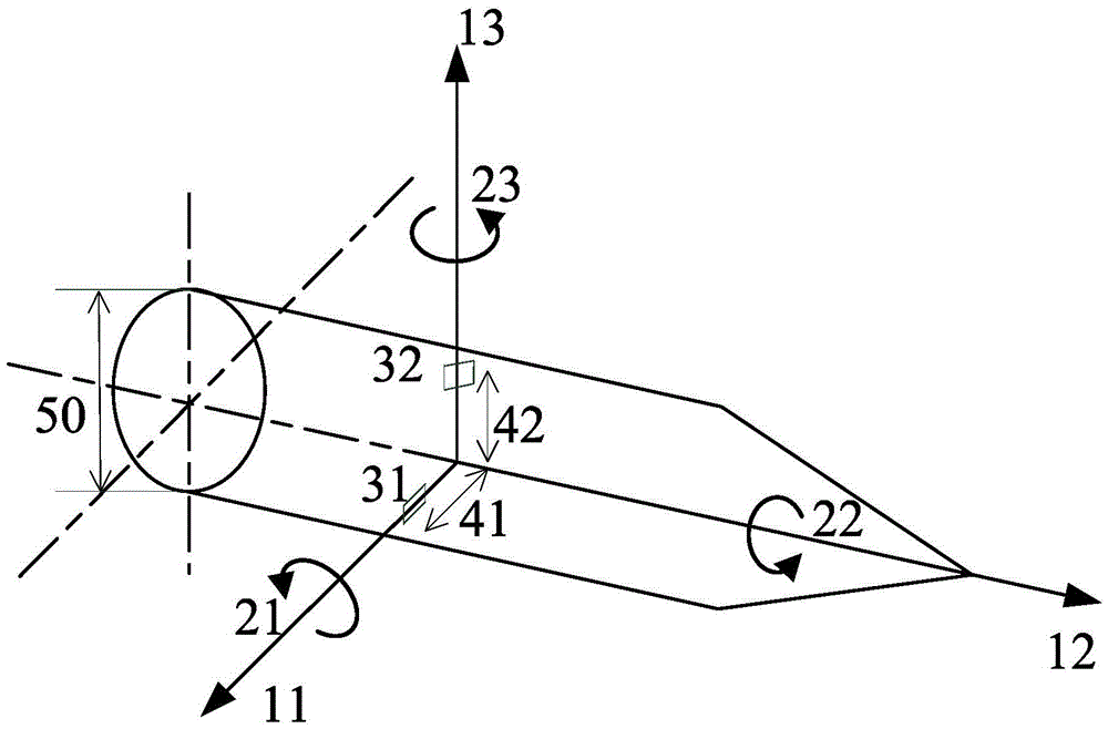 Measuring method of heading angle and pitch angle rate of rotating projectile