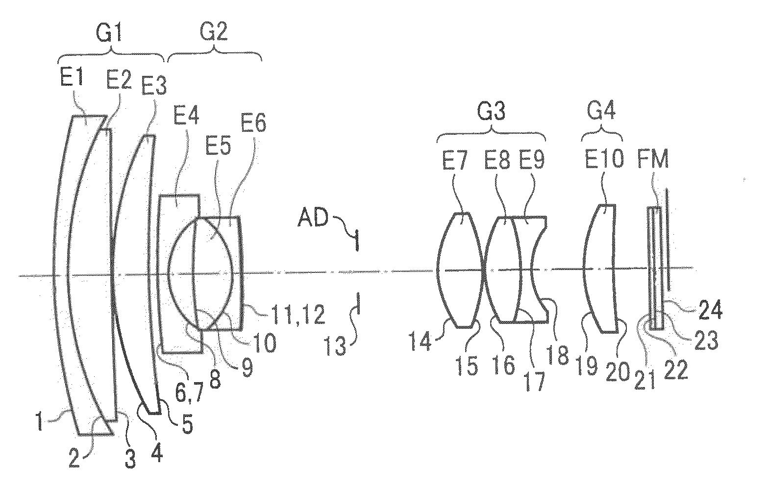 Zoom lens and information device