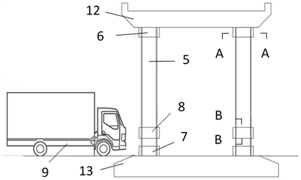 A method of pasting frp cloth to enhance the impact resistance of concrete filled steel pipe piers