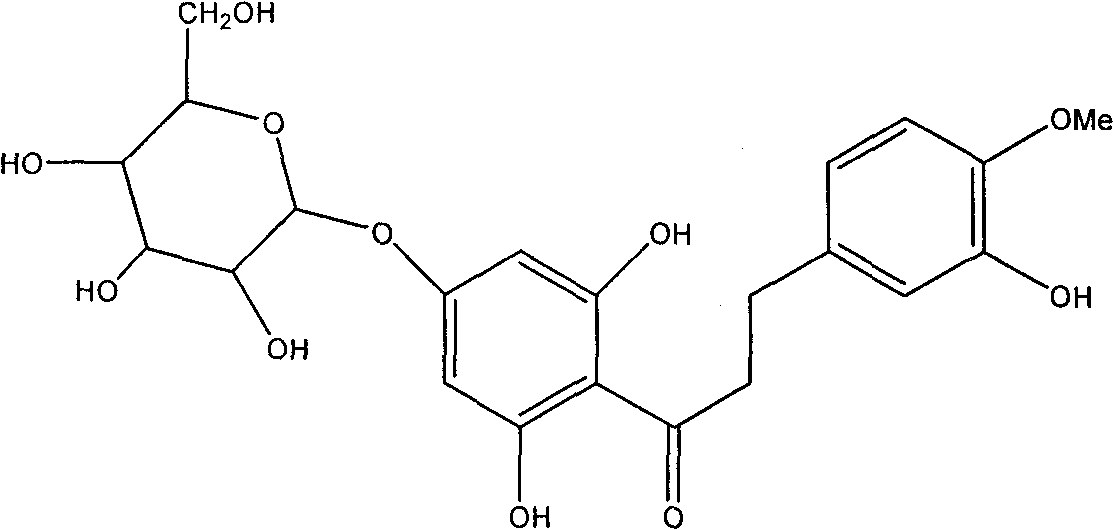 Hesperetin dihydrochalcone-7-O-glucoside and preparation method and application thereof