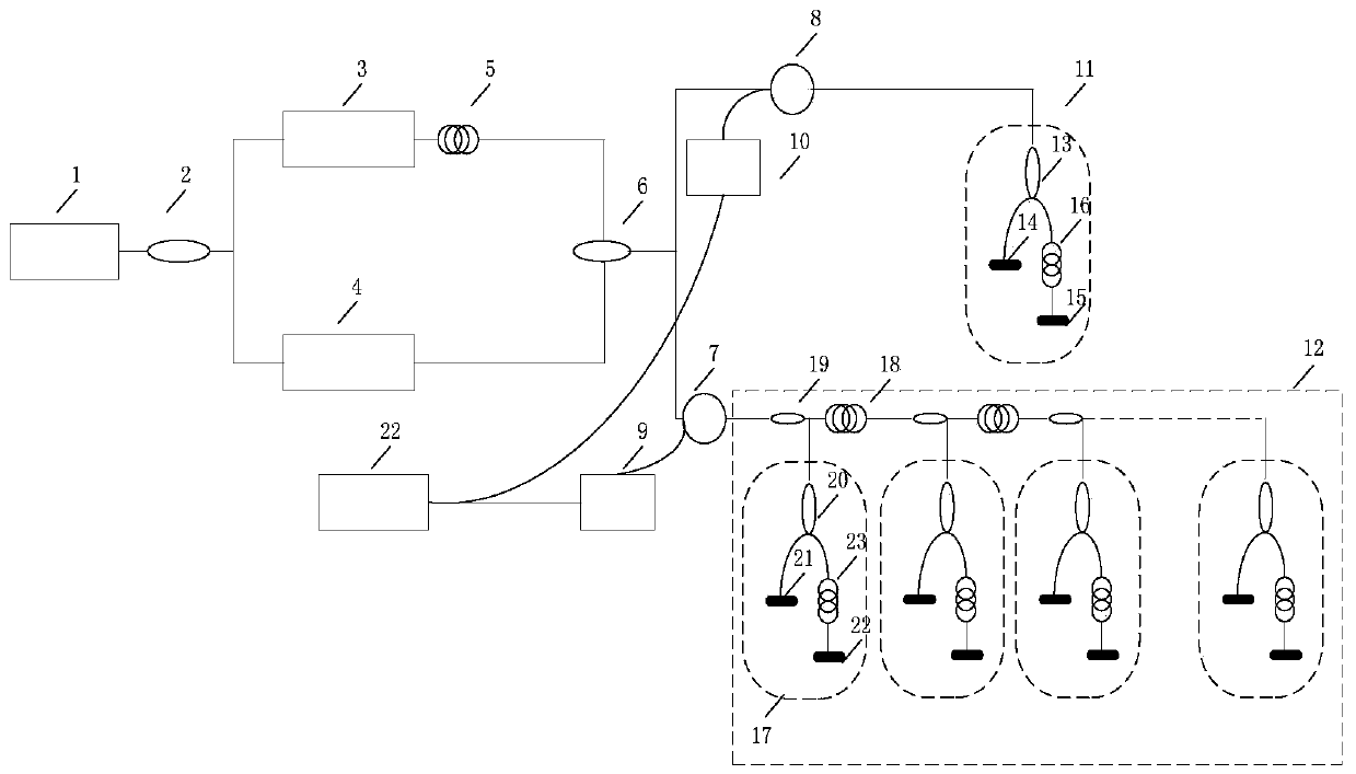 A Time Division Multiplexing Array and Demodulation Method of Heterodyne Interferometric Optical Fiber Hydrophone