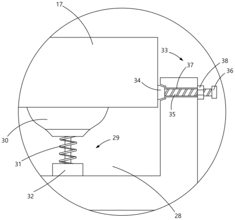 ITO conducting film glass plate sputtering cavity structure