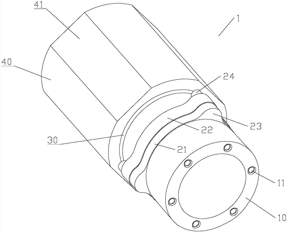 Positioning sleeve with adjustable pipe diameter for producing polyethylene water-supply pipes