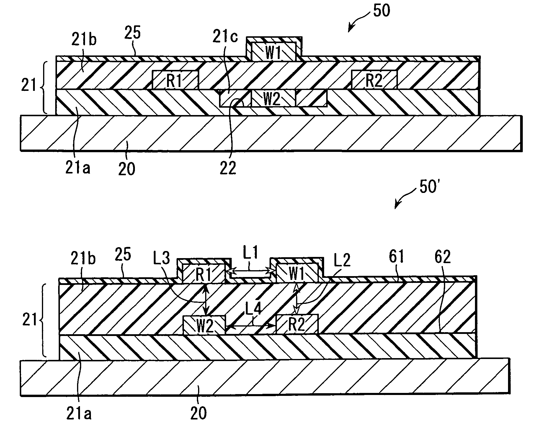 Disc drive suspension including a wired flexure with conductors arranged to reduce crosstalk