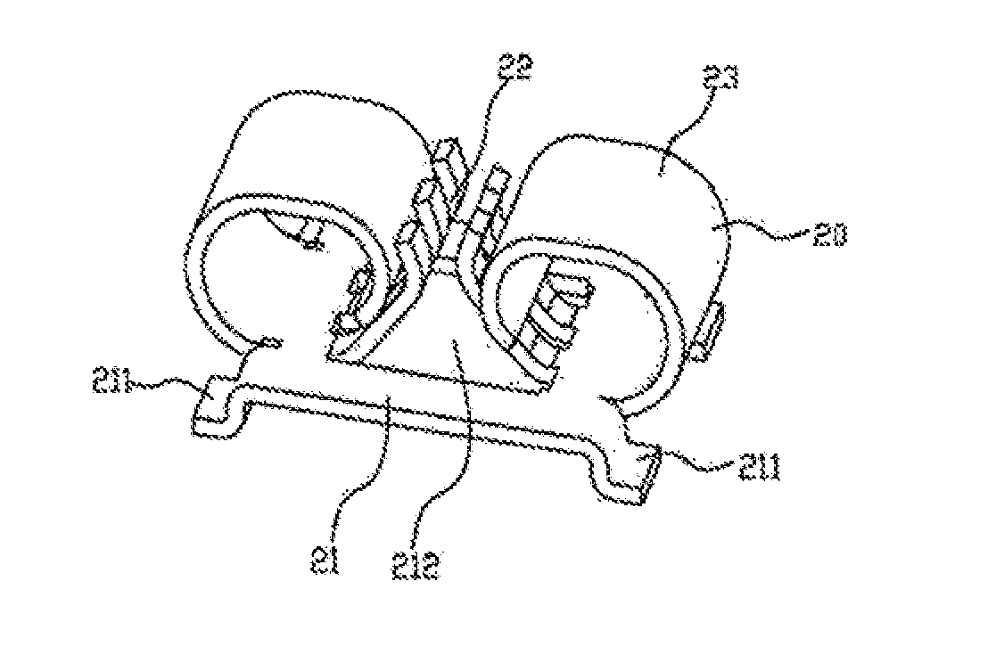 Electrical connector device of LED light