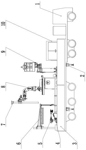 Intelligent installation equipment for upper structure of contact network