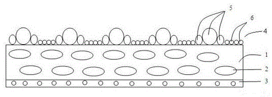 A high-efficiency diffuse reflective reflective film and its preparation method