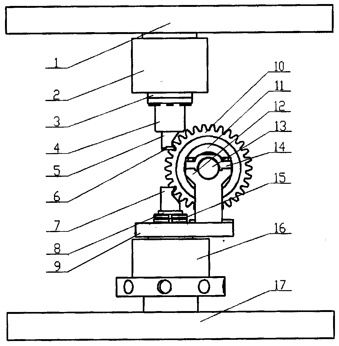 A gear single tooth loading test device with load equalization function