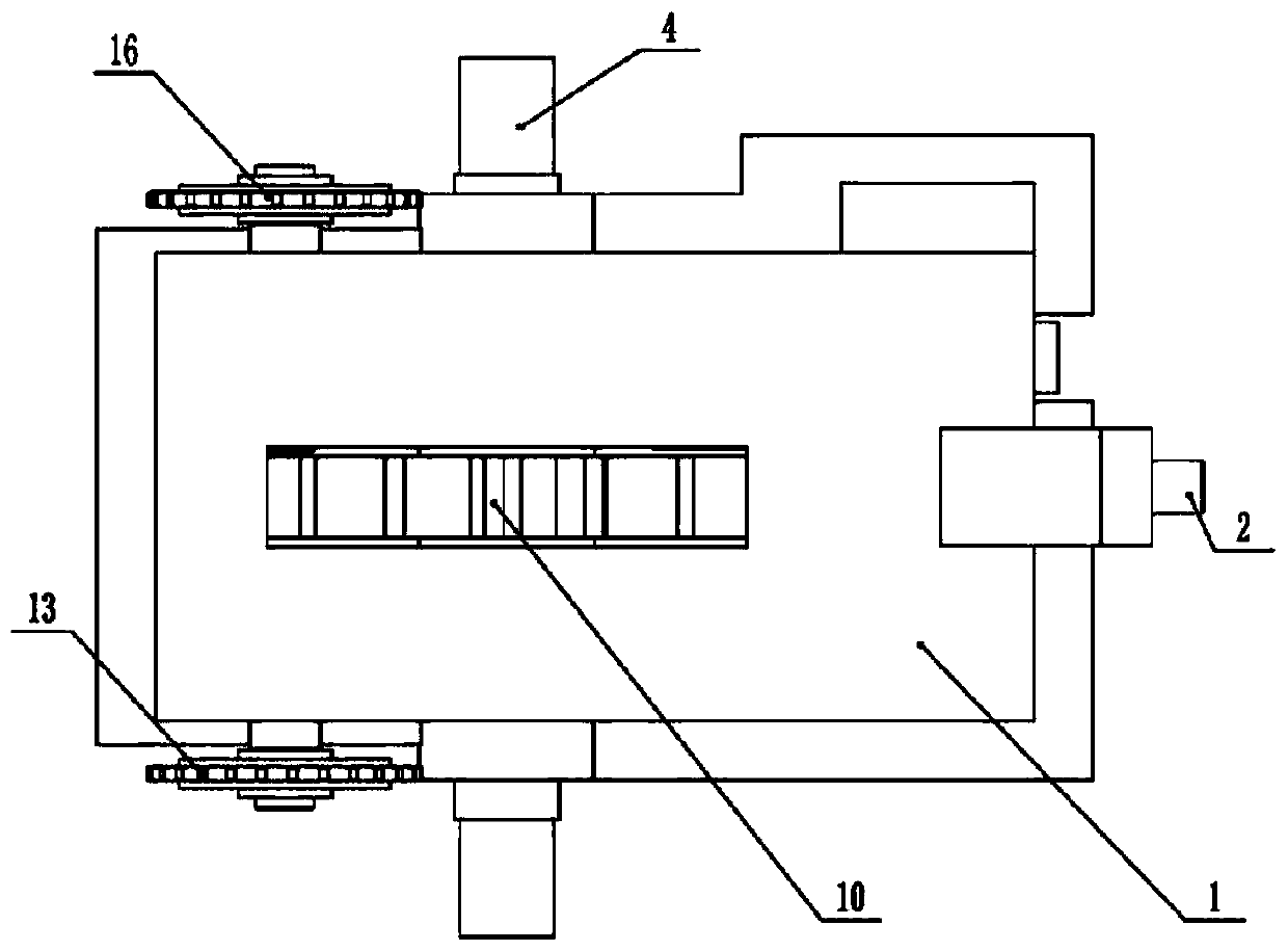 Suspended rack rail transport vehicle driving device