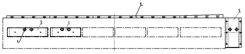 Shaping process method of straight-through frame longitudinal beam plate positioning profiling shear