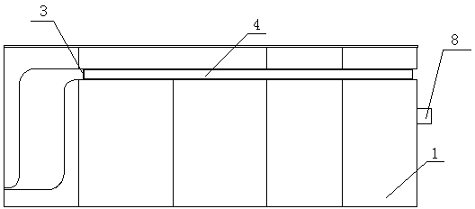 Kitchen cabinet with rotating bar counter