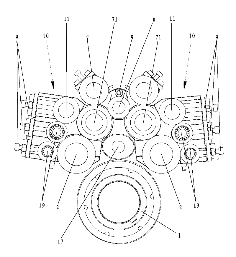 Printing unit of direct rotary machine