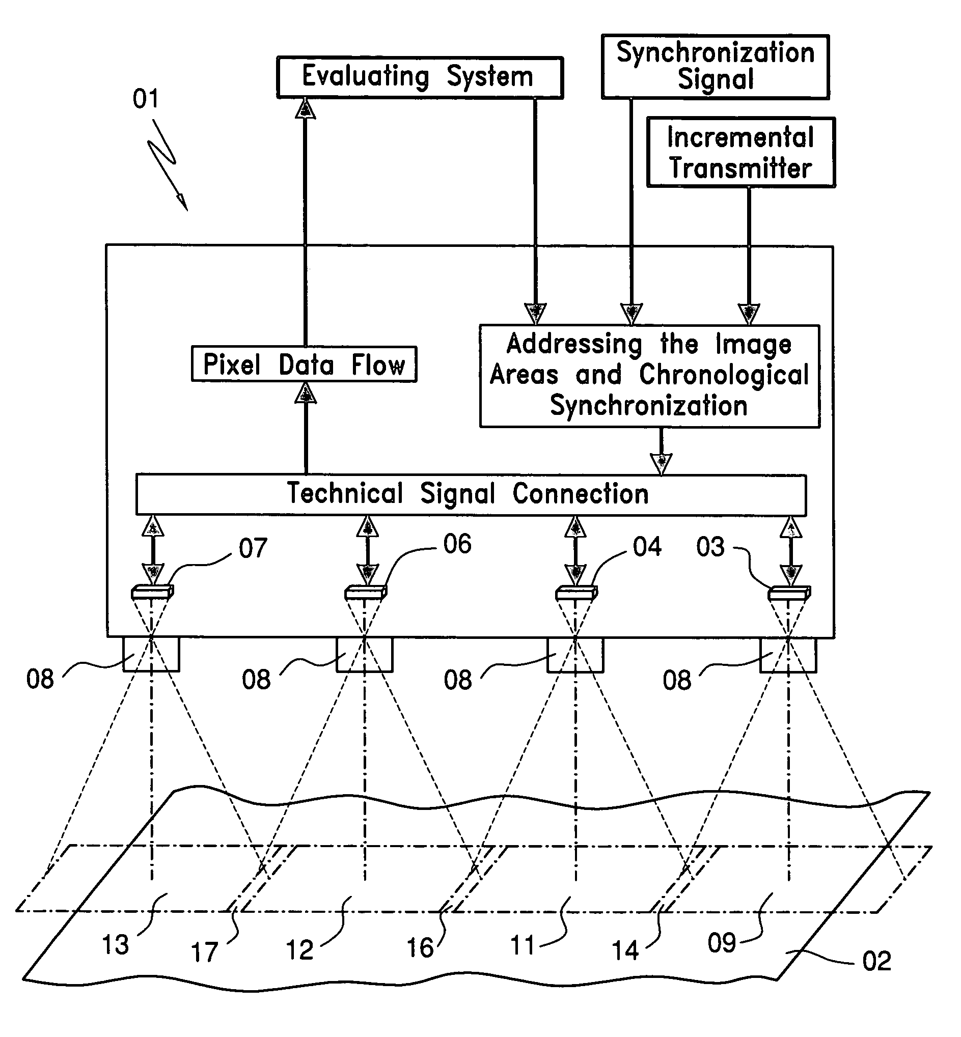 Electronic image evaluating device and evalution method
