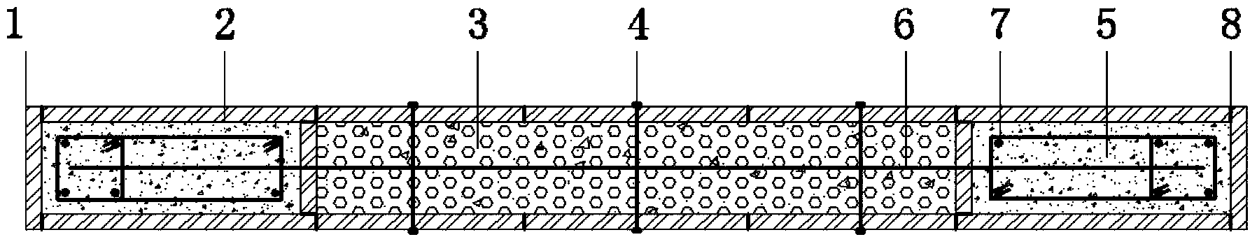 Foamed concrete bearing wall wrapped with wire mesh mortar boards and provided with line-shaped frame and construction method