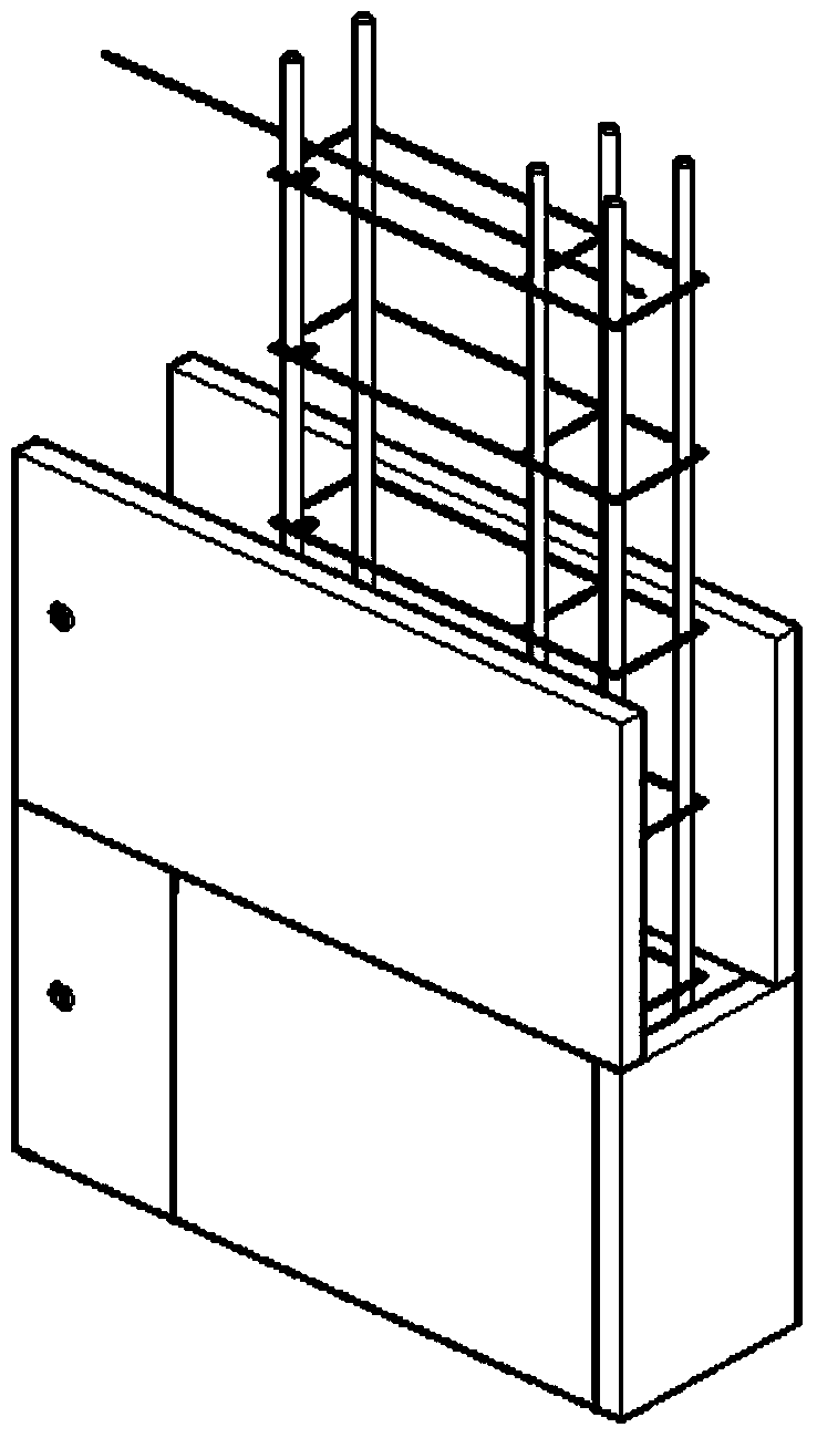 Foamed concrete bearing wall wrapped with wire mesh mortar boards and provided with line-shaped frame and construction method