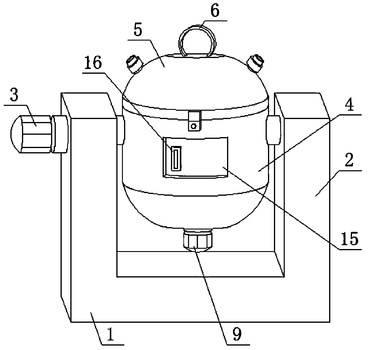 Closed cooking color-protecting treatment equipment for canned oranges