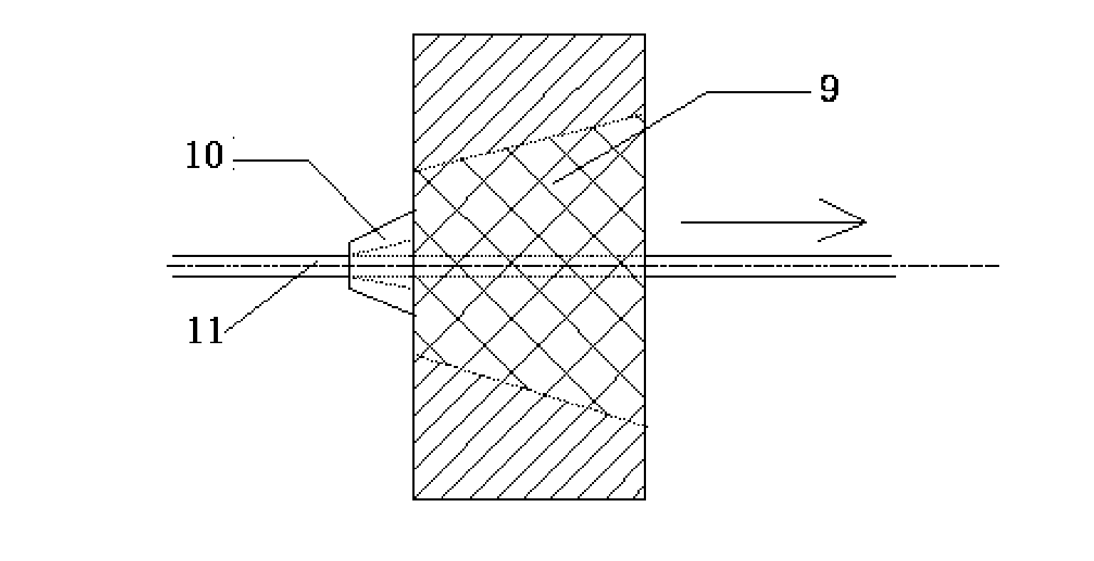 Aluminum alloy welding wire surface scraping method and device