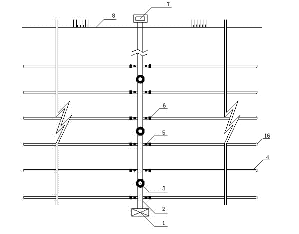 Concealed conduit system for both irrigation and drainage of farmland