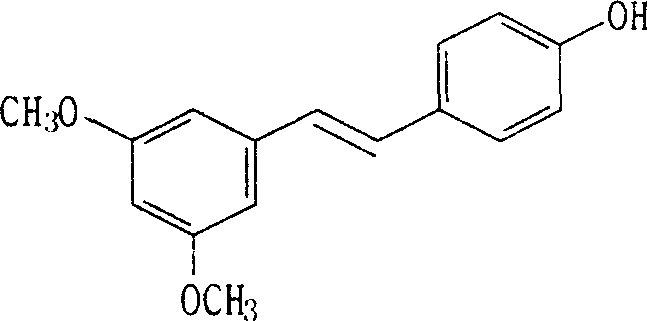 (E)-3,5-dimethox-4'-hydroxy diphenyl ethylene synthesis method