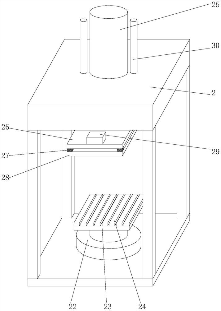Processing production system for elevator composite counterweight filler