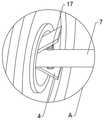 A plastic pulley production groove debris collection equipment