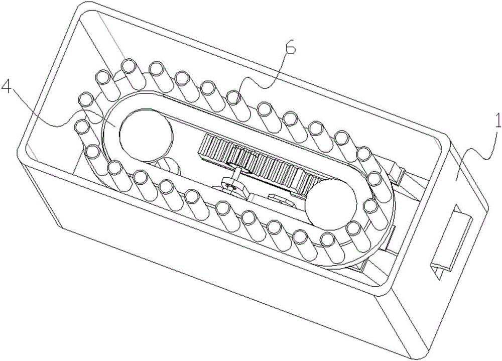 Novel filiform needle box