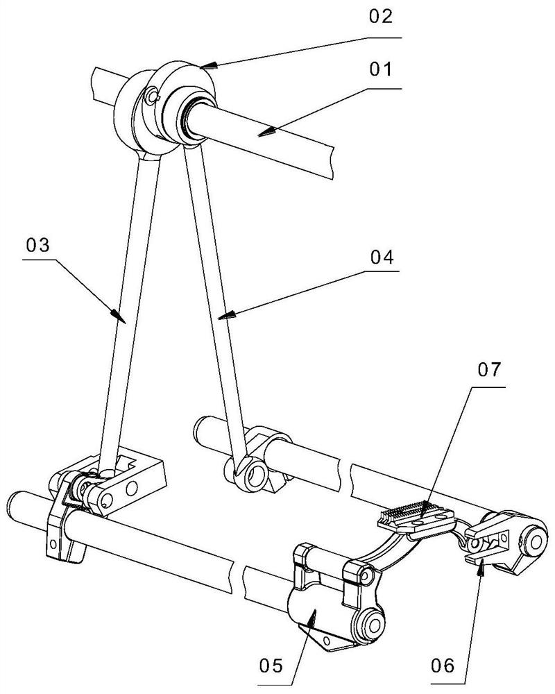 A kind of sewing machine and its feeding mechanism