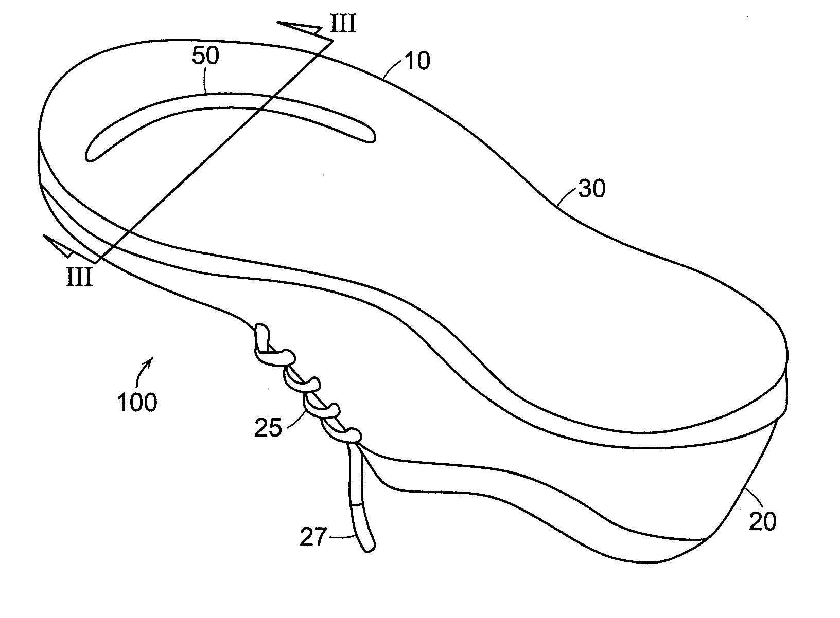 Flexible sole for an article of footwear