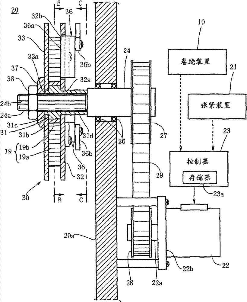 Reel for band plate, band plate feed device with reel, and band plate feed method