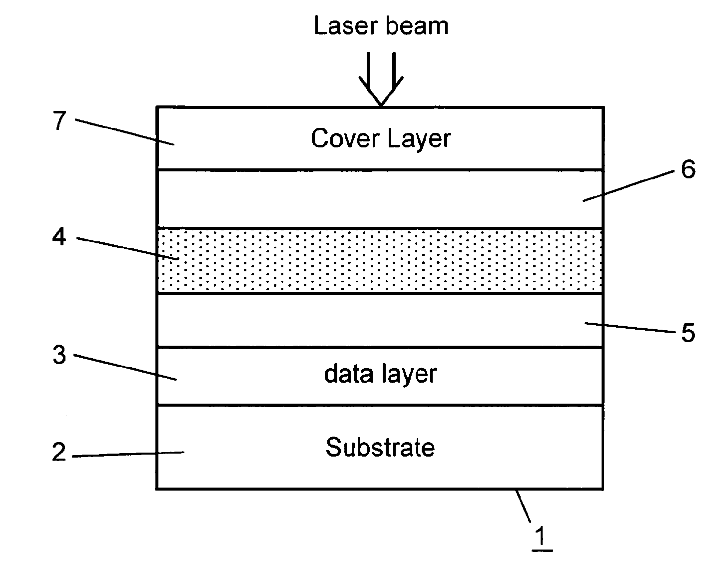 Optical storage medium comprising tracks with different width and respective production method