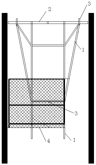 Moveable type operating platform for conducting construction in shaftway of elevator shaft