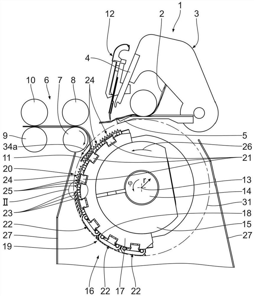 Circular comb with combing and alignment sections