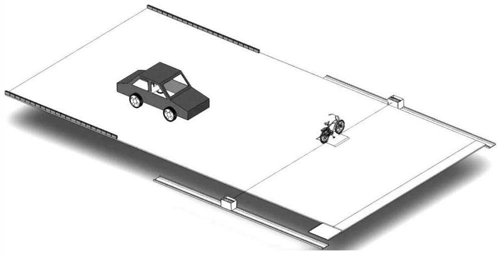 Method for testing unmanned vehicles with moving targets on the road