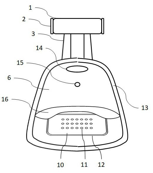 Breathing mask with separable exhaust device