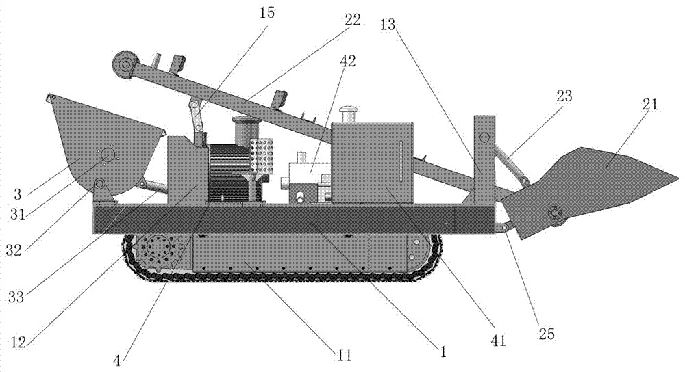 Concrete stirring and transporting all-in-one vehicle