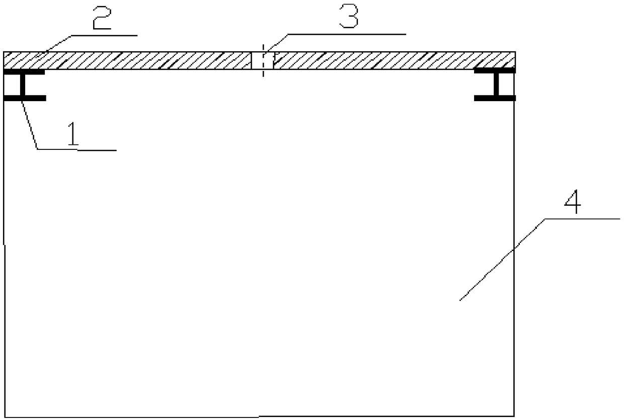 Method for installing post-installed steel beam of basement roof frame