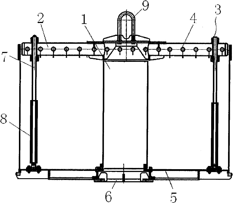 Yarn hanging device