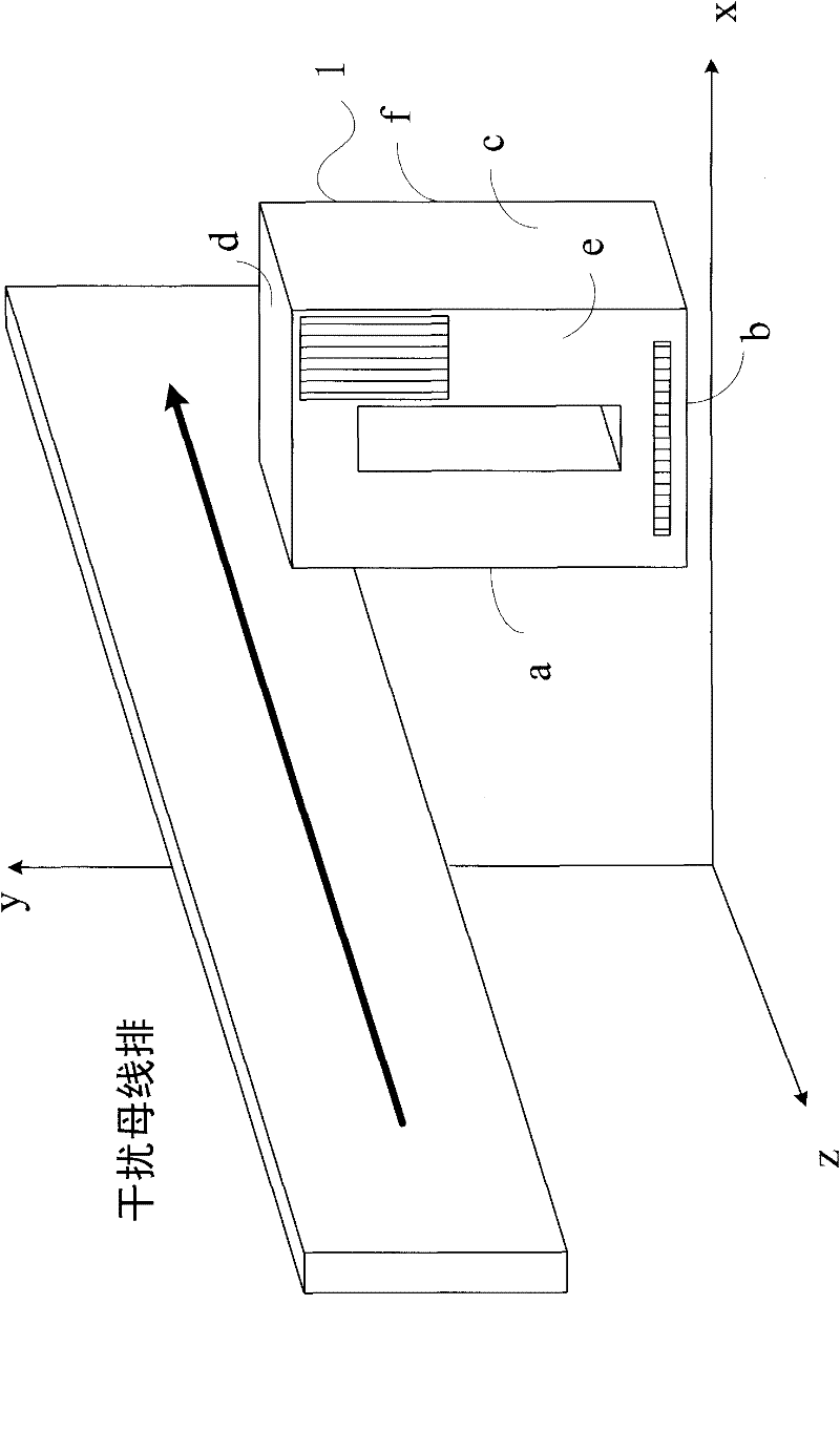 Electromagnetic interference source of Hall sensor of excitation system and determination method of mounting surface thereof